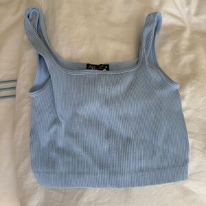 ZARA LIGHT BLUE TANK